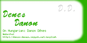 denes danon business card